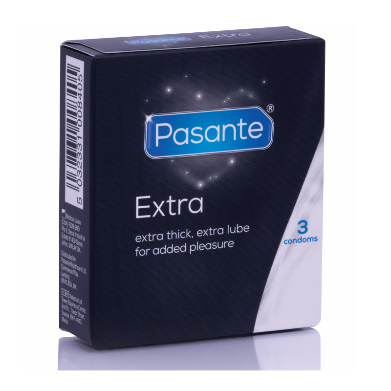 Pasante Extra Preservativo Extra Gruesos 3 Unidades