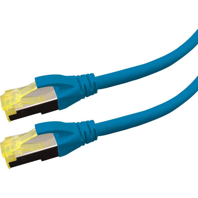 Patch Cable Cat6a S/Ftp  Premium Lsoh - 0.5m Blue