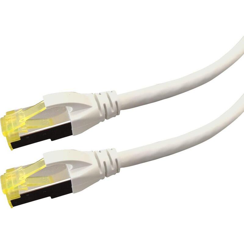 Patch Cable Cat6a S/Ftp Premium Lsoh - 0.5m White