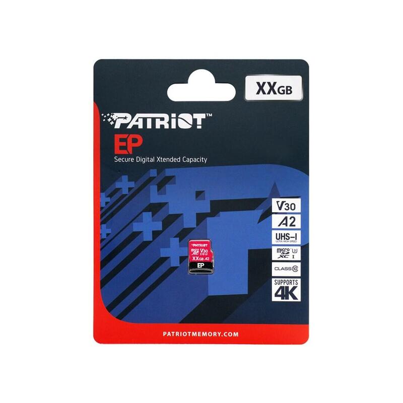 Patriot Memory Ep A2 De Memoria Flash 512 Gb Microsdxc V30 U3 Clase 10 (Pef512gep32mcx)