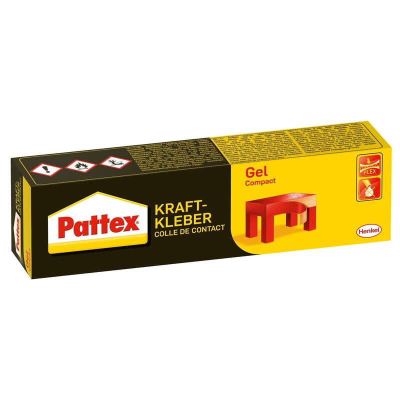 Pattex Kraftkleber Compact, Kontaktkleber, Gel, Tube, 50g