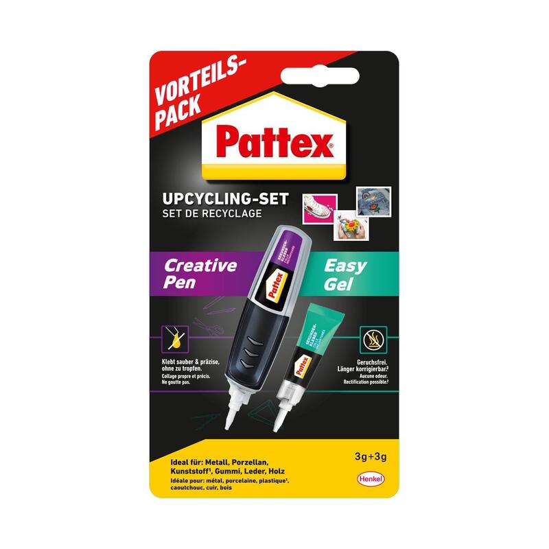 Pattex Sekundenkleber Upcycling Set Creative Pen + Easy Gel Retail