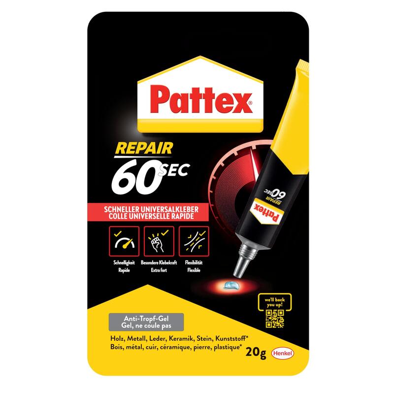 Pattex Universalkleber 60 Sekunden,Tube Con 20g