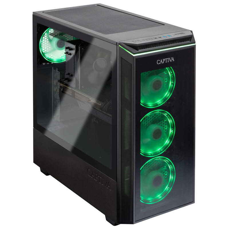 Captiva Pc Highend Gaming R89-943 (Ryzen 9 9900x Rtx5070 12gb Gddr7 Ssd 2tb 32gb Wlan W O Os)