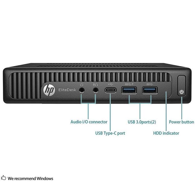 Mini Pc Reacondicionado Hp Elitedesk 800 G2 Mini I5-6500t 16gb 240gb Ssd Win 11 Pro Instalado 1 Año De Garantia