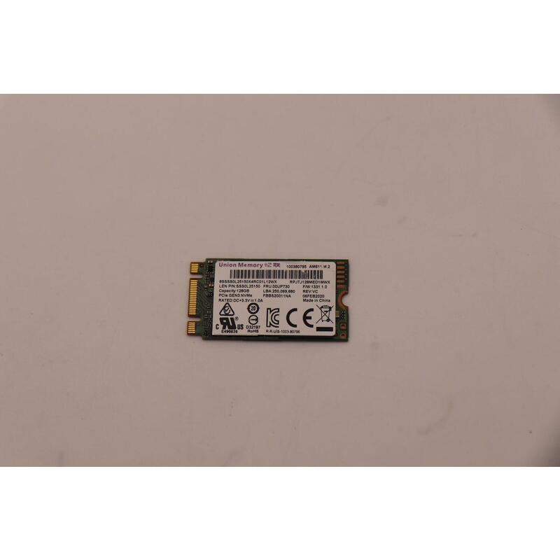 Pcie Nvme Ssd 128gb M.2 2242 - Fru Ssd M.2 2242 128gb Umis - Warranty: 6m
