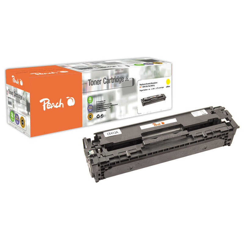 Peach Toner Amarillo 110824 Compatible Con Hp No. 305a, Ce412a