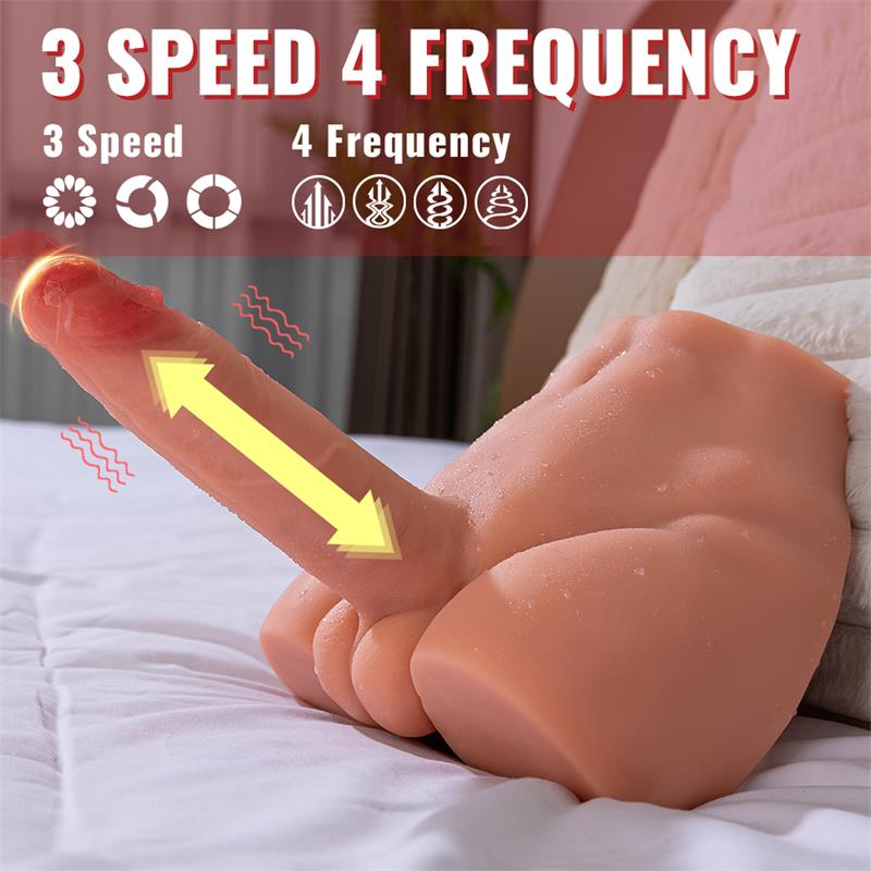 Peel Masturbador Con Dildo Y Ano Ass Con Vibración Y Thrusting