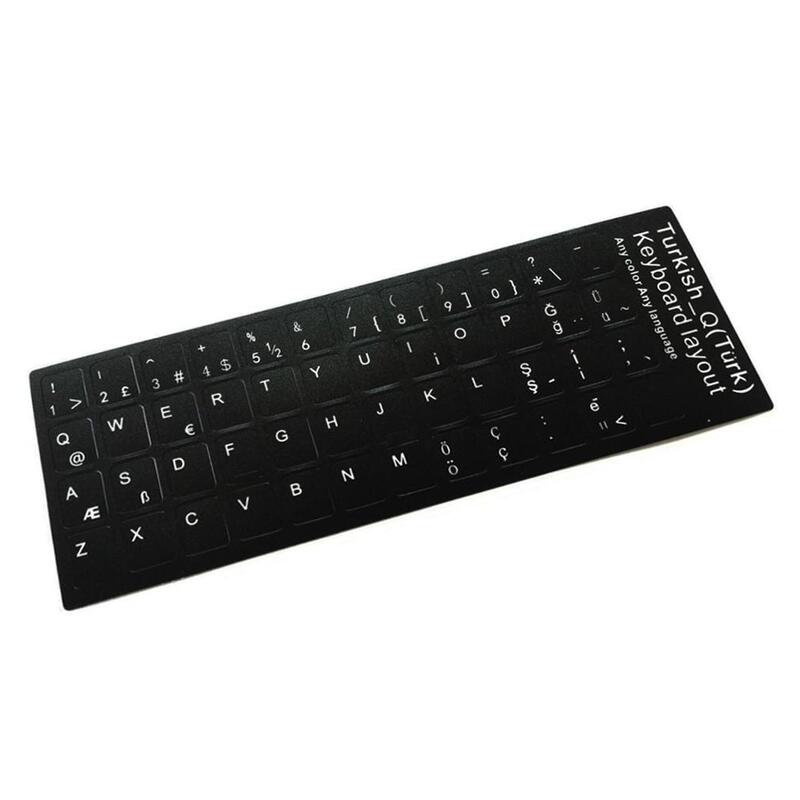 Pegatina Para Convertir Teclado En Idioma Turco Negro