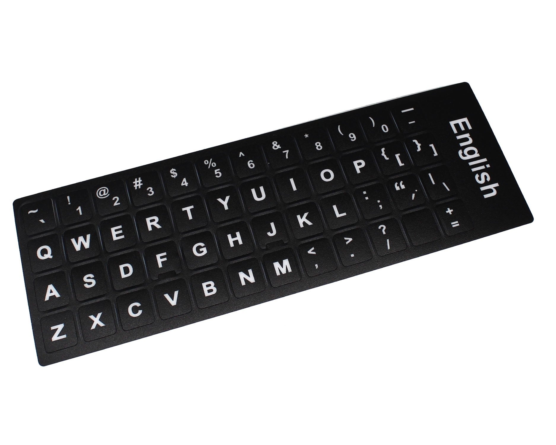 Pegatina Para Convertir Teclado En Idioma Inglés Negro