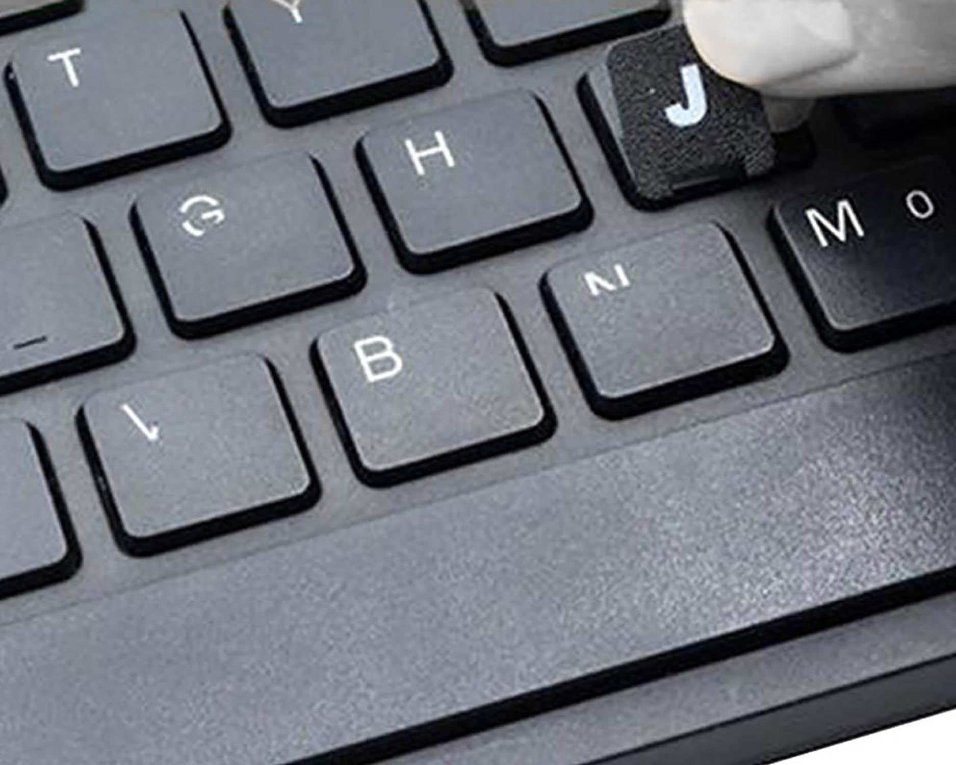 Pegatina Para Convertir Teclado En Idioma Español / Castellano Negro
