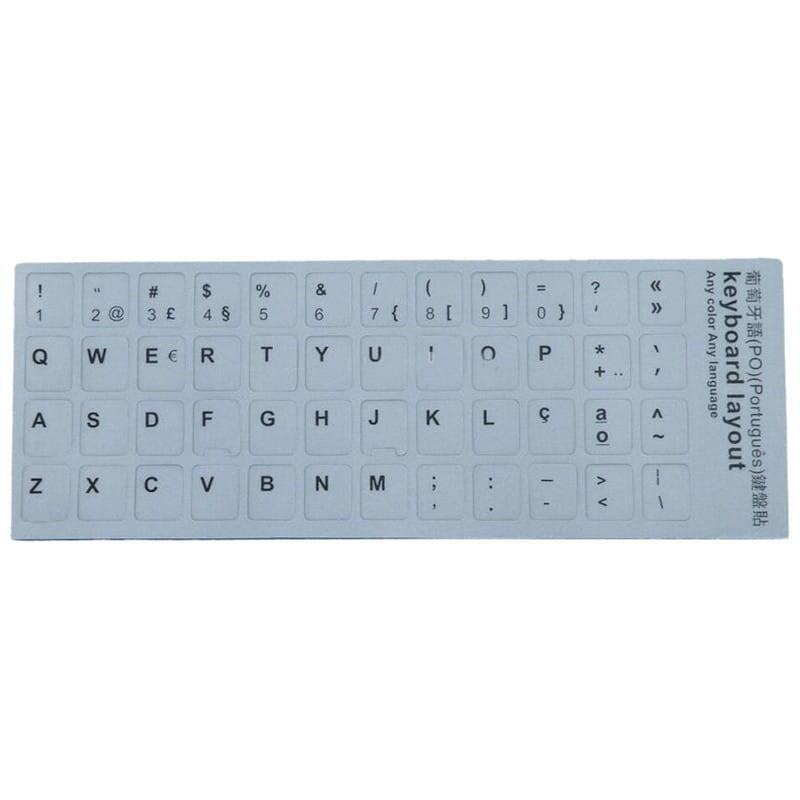 Pegatinas Teclado Portugués Blanco