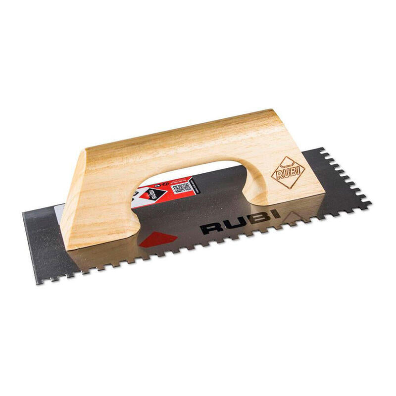 Peine Acero 28cm. (6x6) Mango Madera Cerrado 65982 Rubi