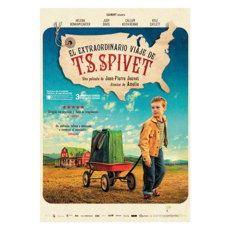 Pelicula El Extraordinario Viaje De T.S. Spivet Blu-Ray