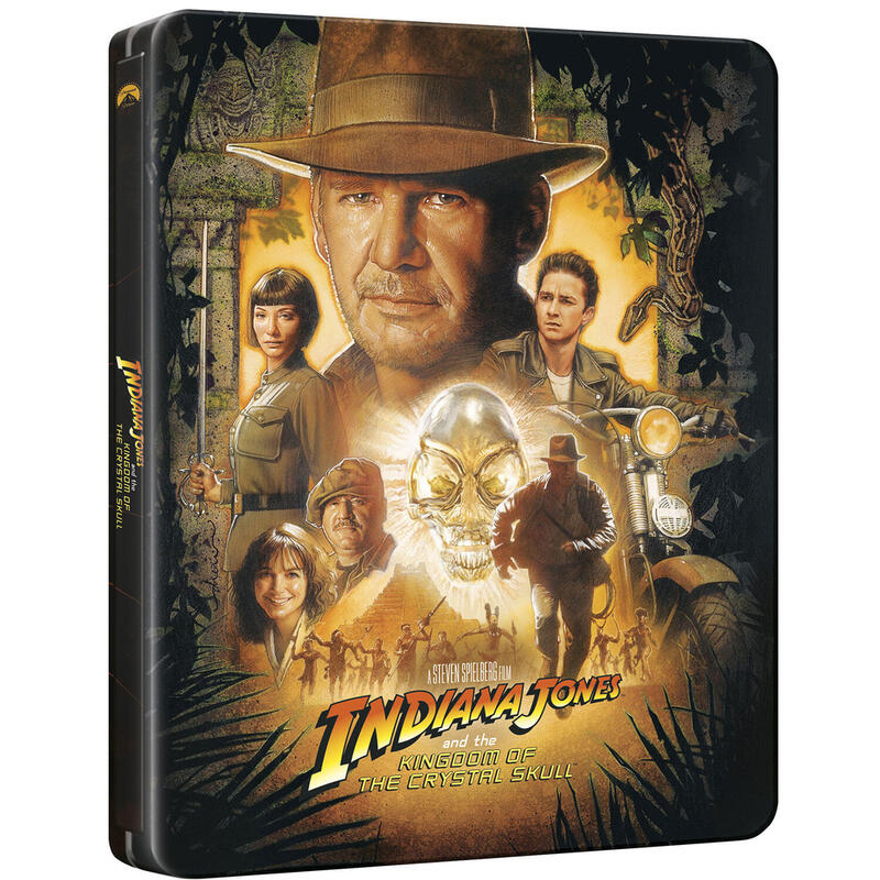 Pelicula Indiana Jones Y El Reino De La Calavera De Cristal (Steelbook 4k Uhd + Bd) - Bd Blu-Ray