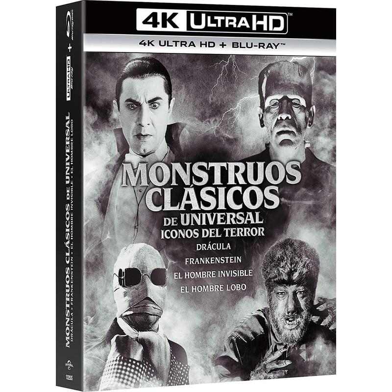 Pelicula Monstruos Clásicos Pack (4k Uhd + Bd) - Bd Blu-Ray