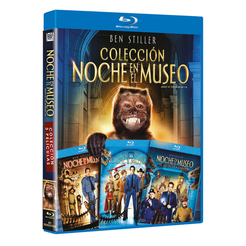 Pelicula Noche En El Museo - Colección 3 Películas - Bd Blu-Ray