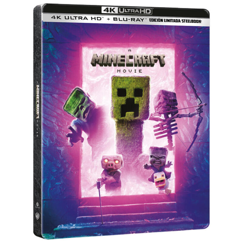 Pelicula Pelicula Minecraft (4k Uhd+Bd)Ed. Metálica Portal Blu-Ray