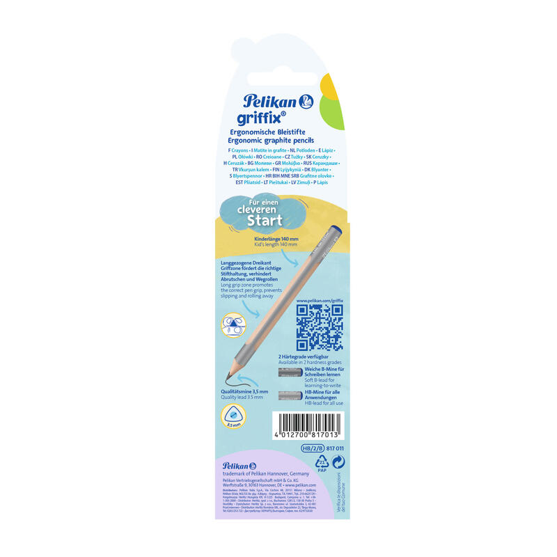 Pelikan 817011 Lápiz De Grafito Hb 2 Pieza(S)
