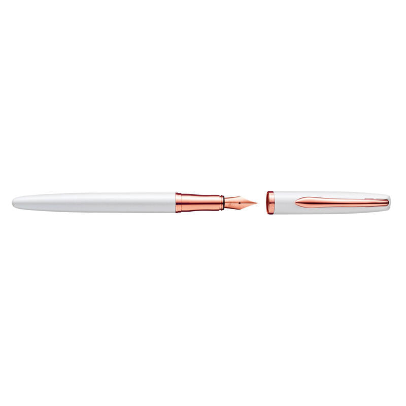 Pelikan Pluma Estilográfica Jazz Noble Elegance P36 Perlmutt Blanco