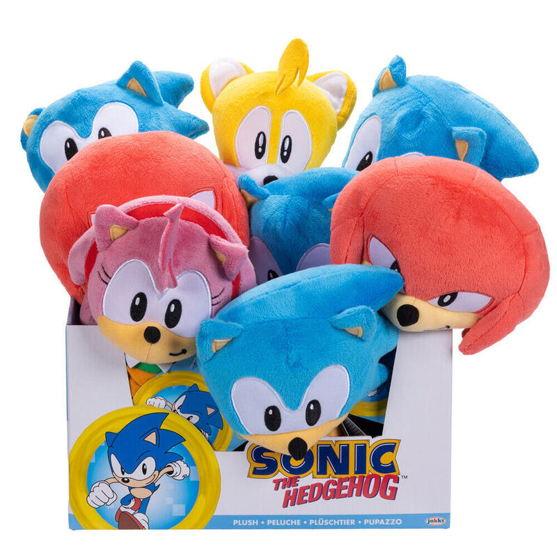 Peluche Pack De 8 Unidades Sonic Wave 11 Sonic The Hedgehog 23cm Surtido