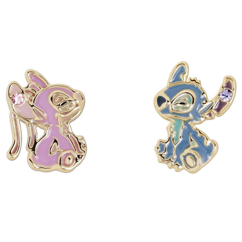 Pendientes Angel & Stitch Disney Plata