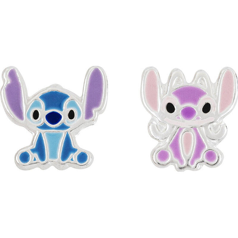 Pendientes Angel & Stitch Disney Plata