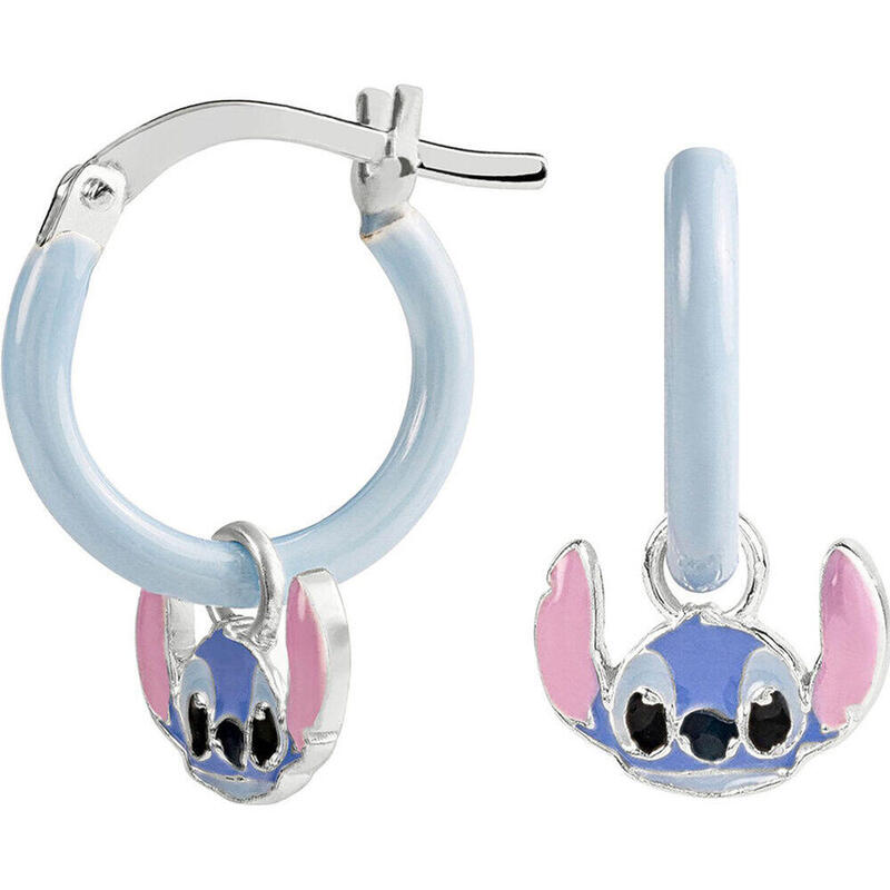Pendientes Charm Stitch Disney Plata