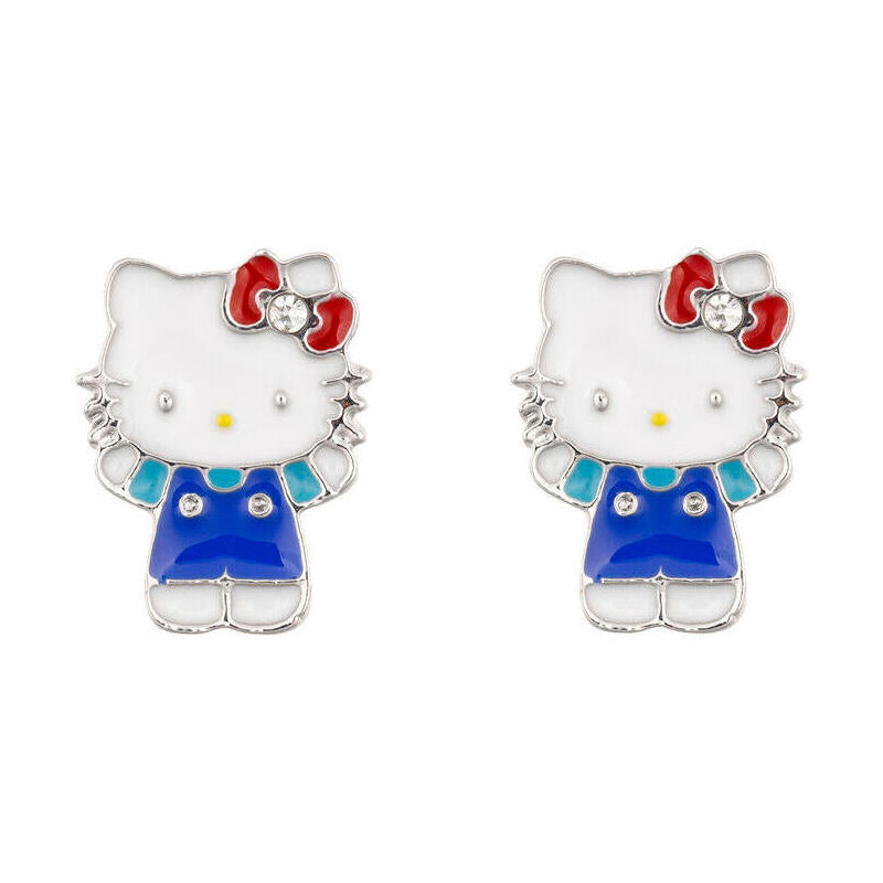 Pendientes Hello Kitty Plata