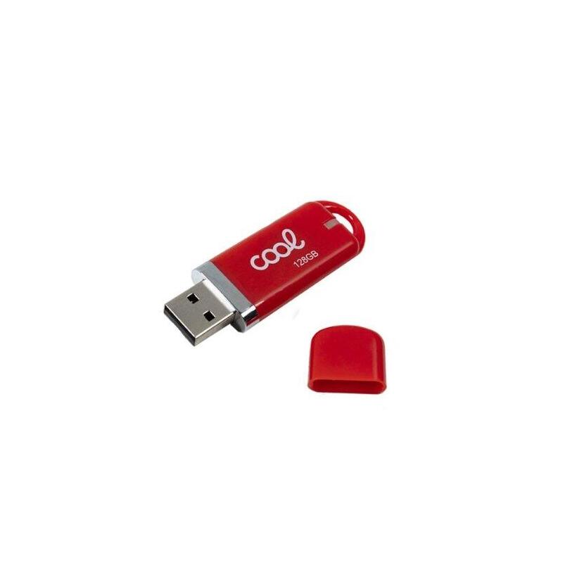 Pendrive 128gb Usb 2.0 Cool Cover Rojo