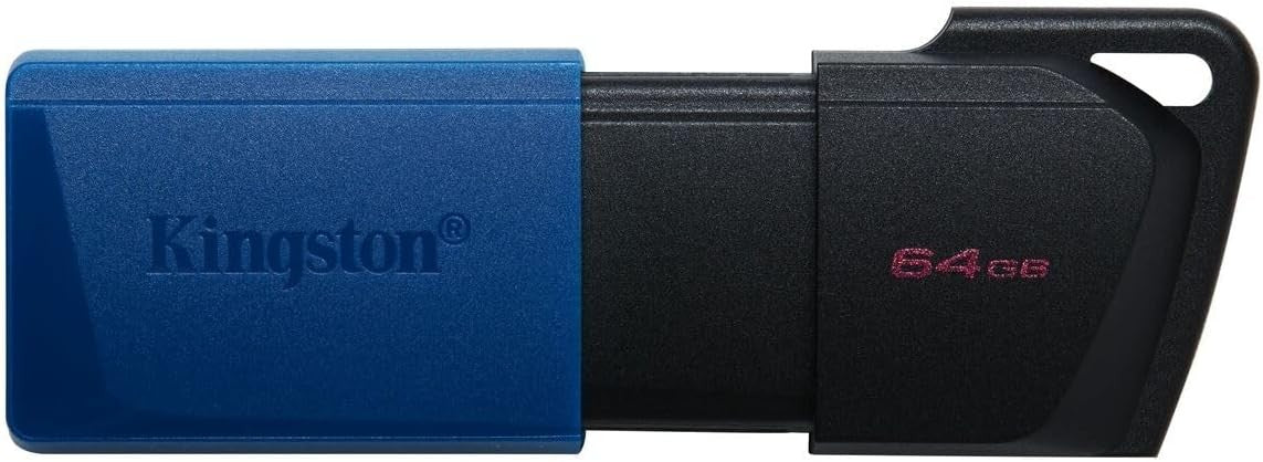 Kingston Datatraveler Exodia M Memoria Flash 64Gb Usb 3.2 Gen 1 Dtxm/64Gb - Con Tapa Movible (Negro + Azul)