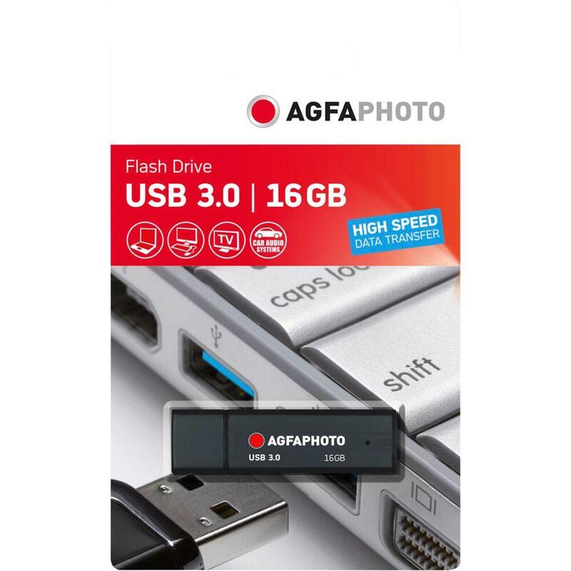 Pendrive Agfaphoto Usb 3.0 Black 16gb