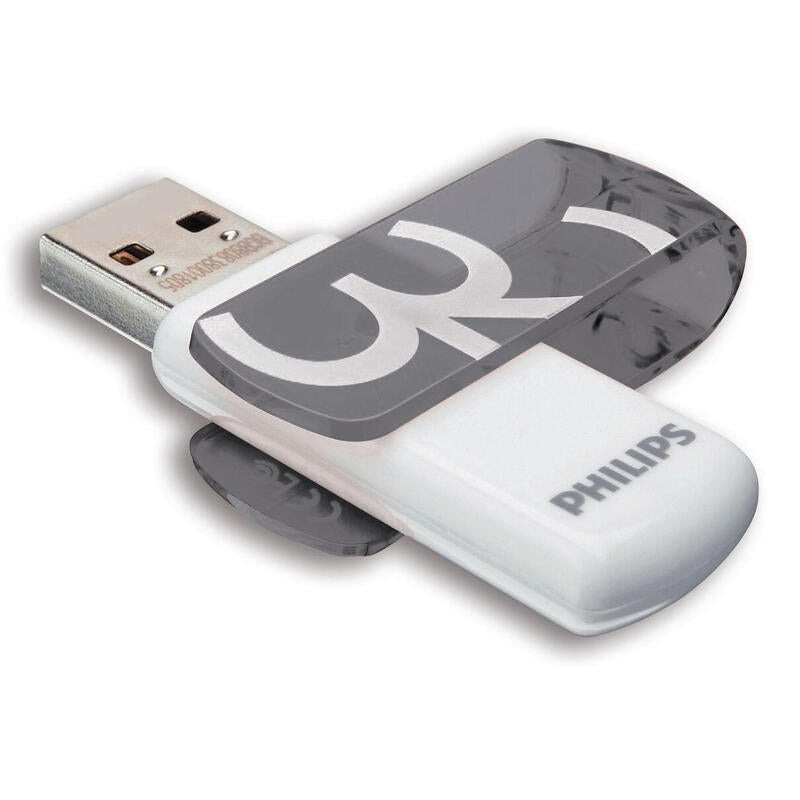 Pendrive Philips 32 Gb, Usb Tipo A, 2.0, 18 Mb/S, Tapa, Naranja, Blanco