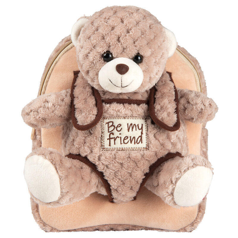 Perletti Mochila Con Peluche Extraible Oso Milly. Medidas 26x21x8 Cm