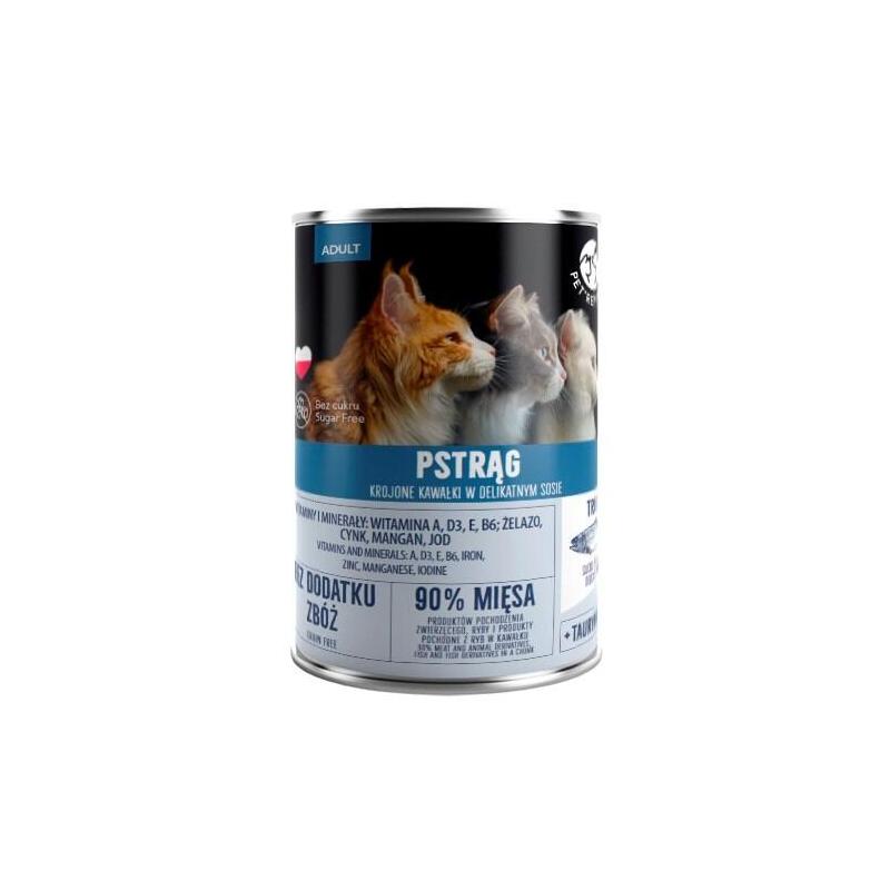 Pet Republic Adult Trout - Comida Húmeda Para Gatos - 400g