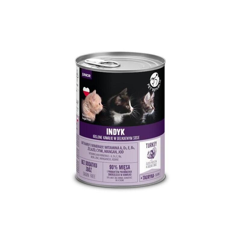 Pet Republic Junior Turkey - Comida Húmeda Para Gatos - 400g