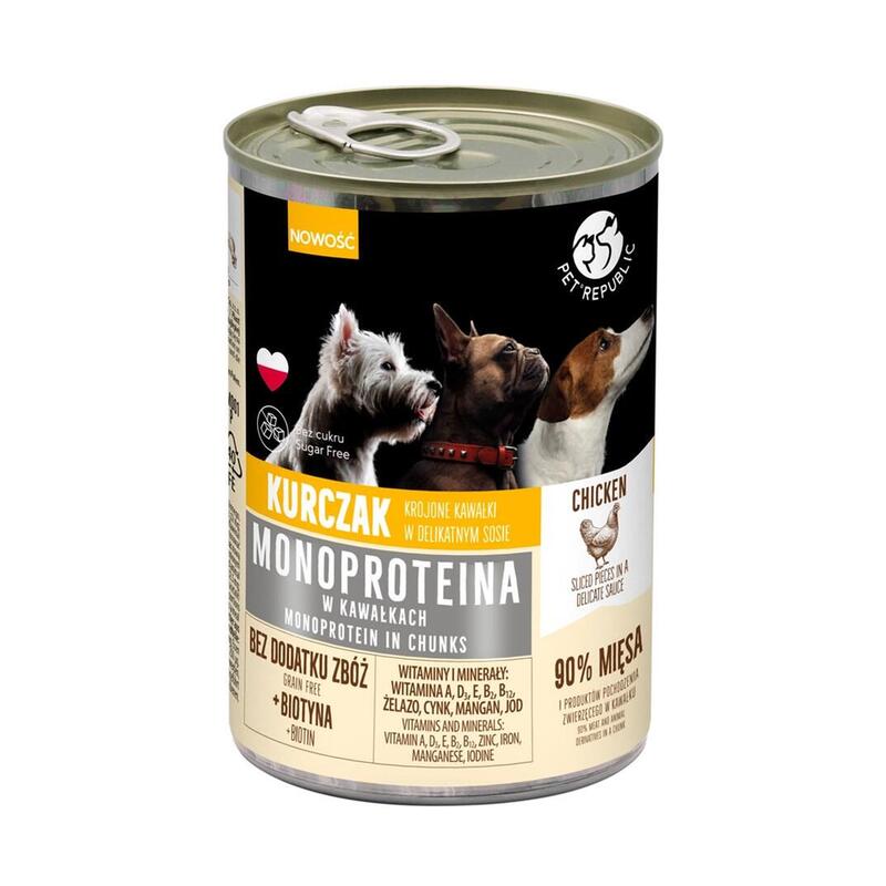 Pet Republic Monoprotein Chicken - Comida Húmeda Para Perros - 400g