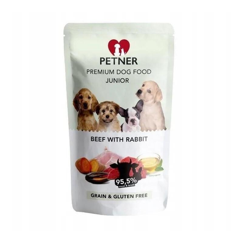 Petner Wolowina I Królik Junior Mokra Karma Para Perro 500g