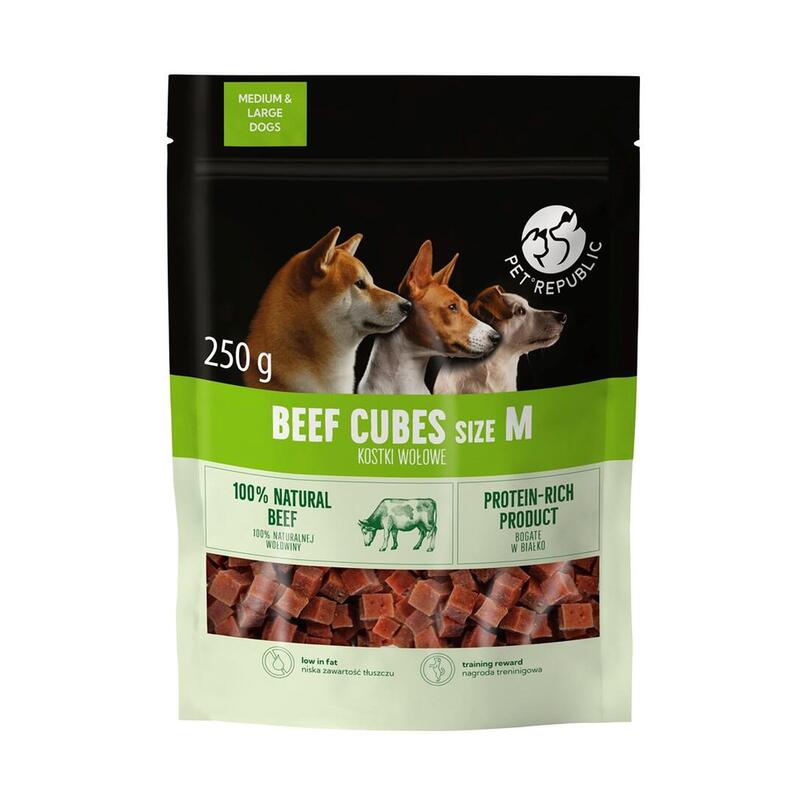 Petrepublic Kostki Treserki Wolowina Rozm.M - Przysmak Para Perro - 250g
