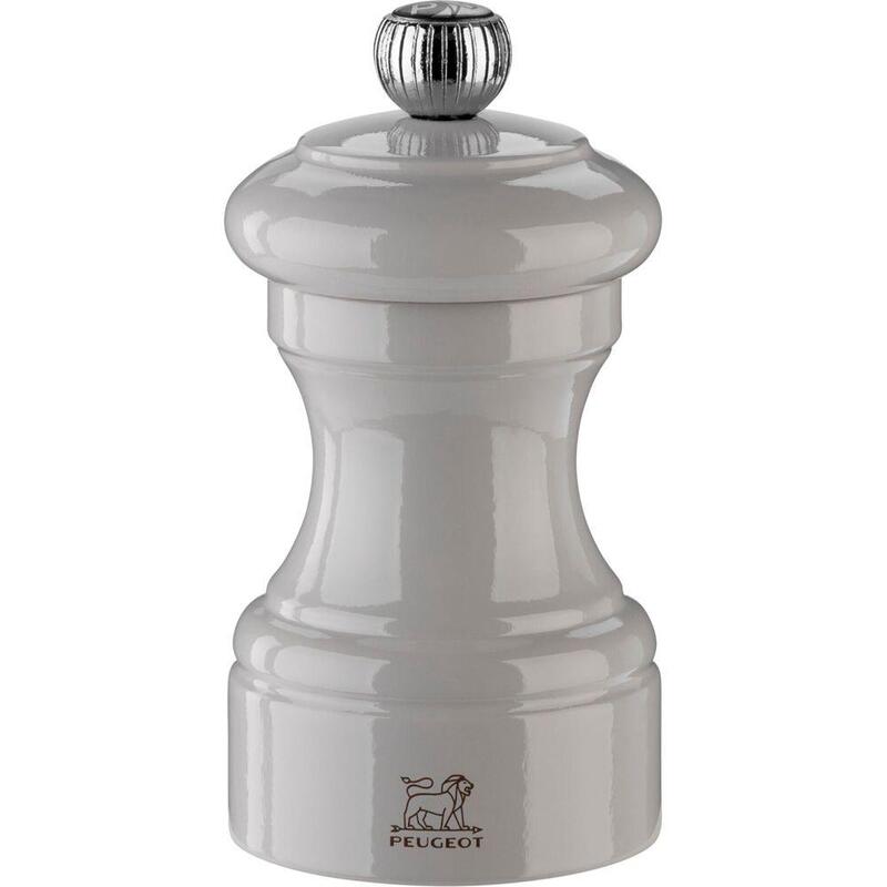 Peugeot Bistro Pepper Mill 10 Cm Pearl Grey Painted Wood