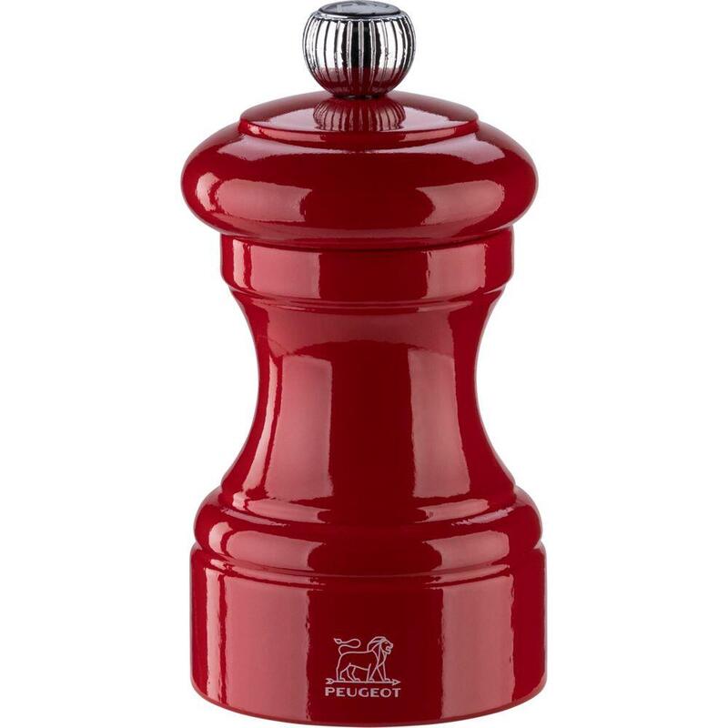 Peugeot Bistro Pfeffermühle 10 Cm Passionsrot Lackiert Holz