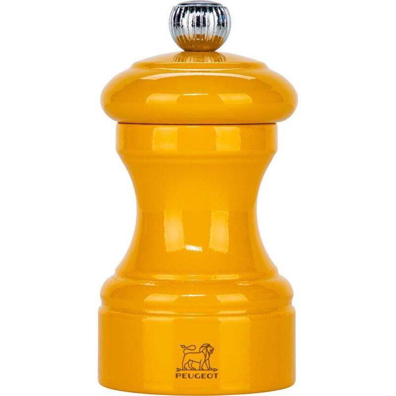 Peugeot Bistrorama Salt Mill Z 10 Cm Safran Yellow Gloss Wood