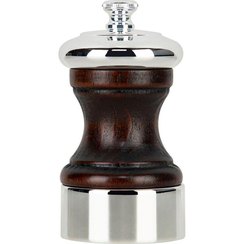 Peugeot Palace Salt Mill Silver Plated 10 Cm Wood