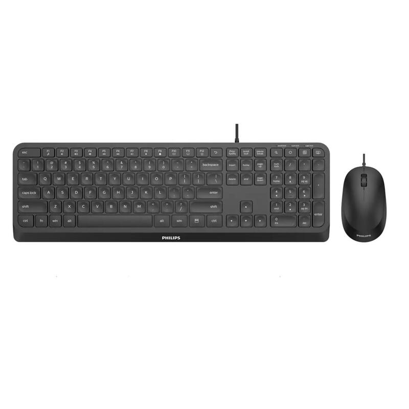 Philips 2000 Series Spt6207b/21 Teclado Ratón Incluido Usb Qwerty Inglés Negro