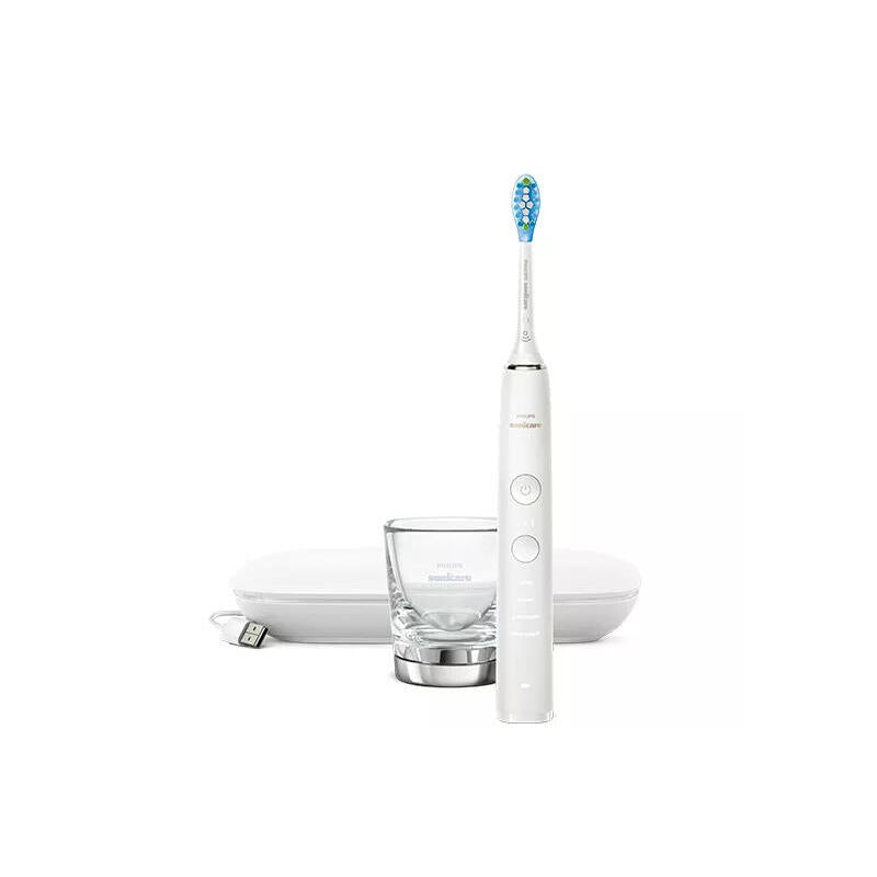 Philips Diamondclean Cepillo De Dientes Elã©Ctrico Hx9911/27 Recargable, Para Adultos, Nãºmero De Cabezales De Cepillo Incluidos 1, Nãºmero De Modos De Cepillado De Dientes 4, TecnologãA Sã³nica, Blanco