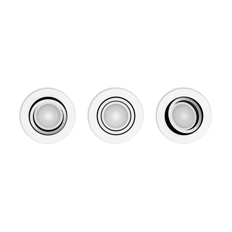 Philips Hue Blanco & Color Ambiance Centura Einbaustrahler 3 Flg. Weiss 3x4.2w.