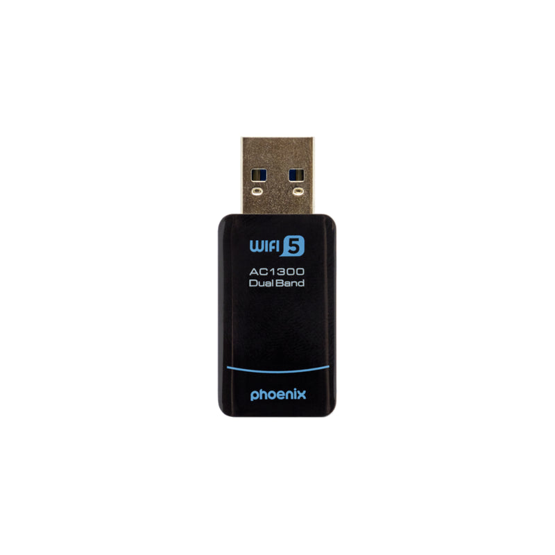 Phoenix Nano Adaptador Usb Receptor Red Inalámbrico 1300mbps Dual Band