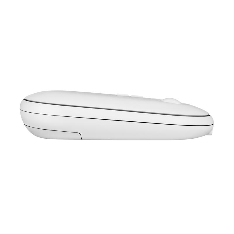 Phoenix Rebble Ratón Inalámbrico Bluetooth O 2.4 Ghz Con Receptor Usb Clic Silencioso Para Porttil Notebook Pc Chomebook Mac Color Blanco