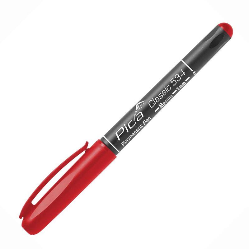 Pica Permanent-Pen M , 1,0mm Red