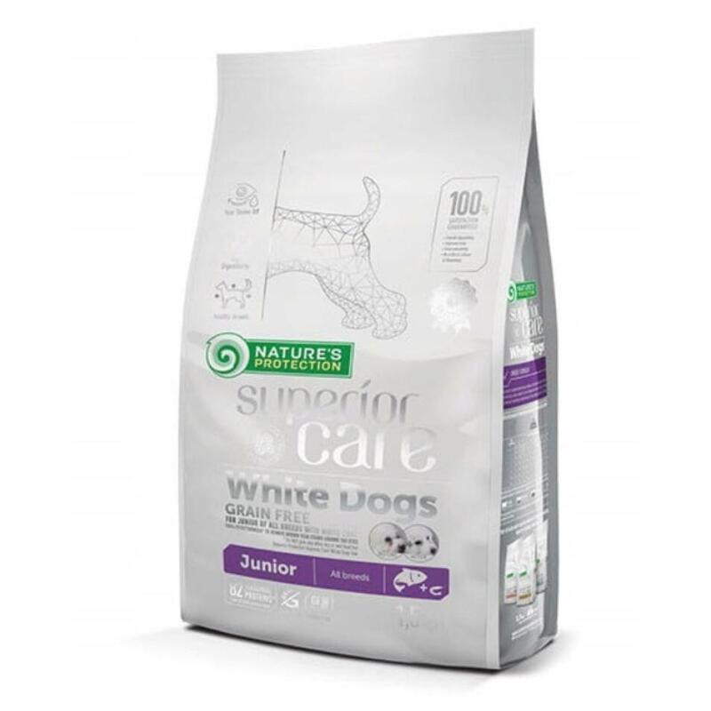 Pienso Para Cachorros Nature'S Protection Superior Care White Dogs Grain Free Junior Salmón 1,5 Kg